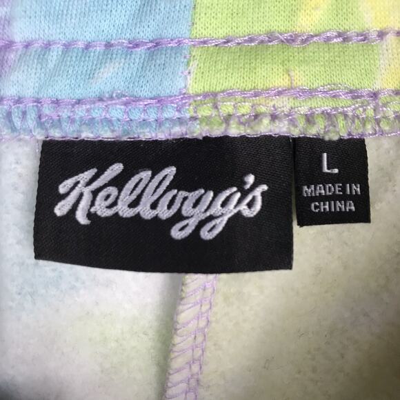 Kellogg's Frosted Flakes Sweatpants Tie Dye Purple Orange Tony Tiger Size Large - Picture 6 of 8